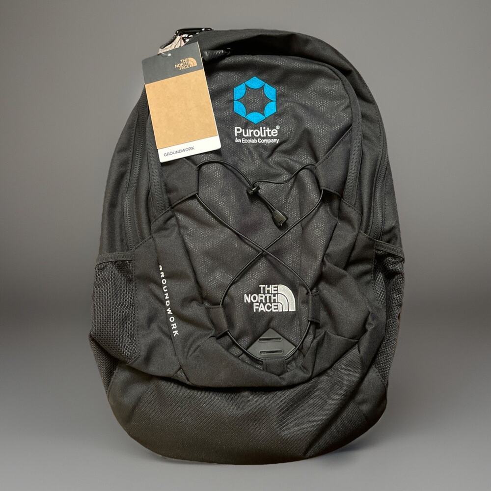 THE NORTH FACE Purolite Groundwork Black Backpack Promo Branded 1 New NWOT